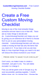 Mobile Screenshot of custommovingchecklist.com
