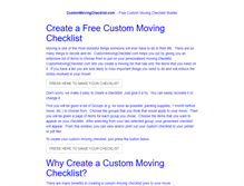 Tablet Screenshot of custommovingchecklist.com